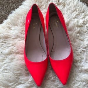Kate Spade Neon Pink Melanie Heel 7.5
